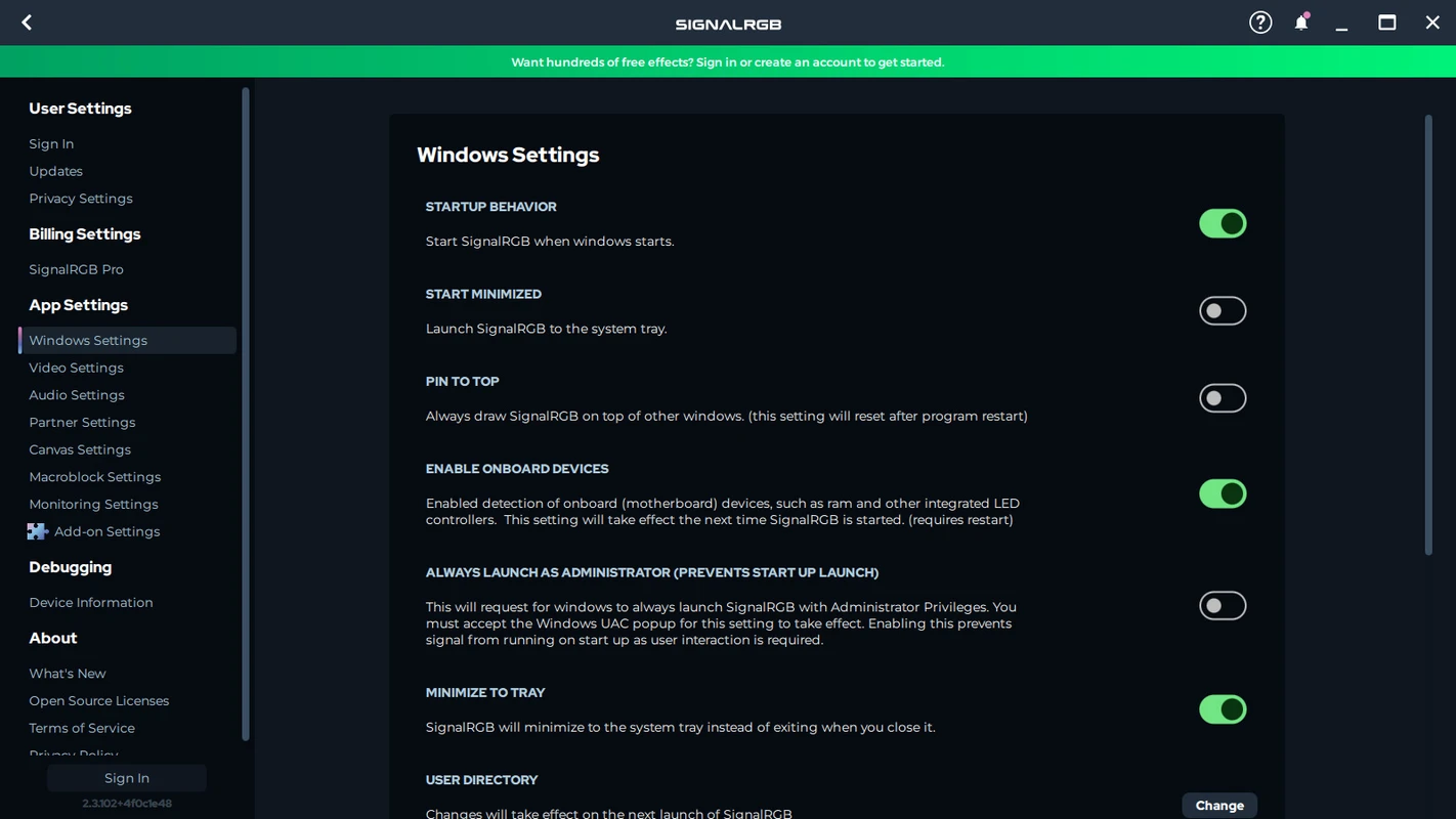 Signal RGB PC fan monitoring with customizable fan curve controls